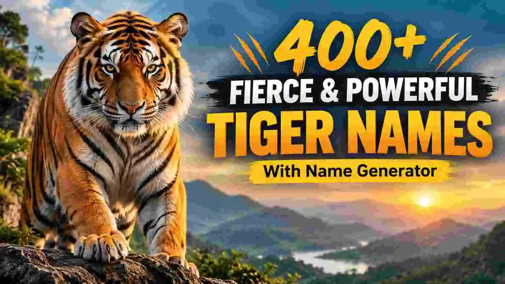 Fierce & Powerful Tiger Names With Name Generator